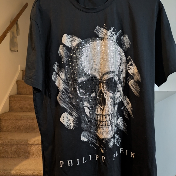 Philipp Plein Black Skull Graphic T-Shirt - Picture 5 of 7
